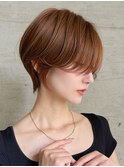 ショート/丸みショート/くびれヘア/縮毛矯正/夏/大人かわいい