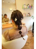 キュートなヘアーセット