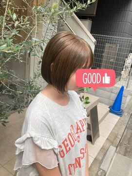 ロミバイリー(Romi by Lyee) ブリーチなし！夏にかわいい明るめオリーブベージュ