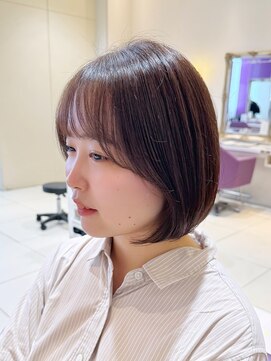 ハピネス 河原町店(Happiness) 伸ばしかけボブ　小顔カット　京都美容室　進詩織