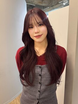 髪質改善 rame 福岡香椎店【ラーム】【4月上旬OPEN(予定)】の写真/【NEWOPEN】艶感あふれるrame《ラーム》の髪質改善カラーならブリーチなしでも理想通り♪