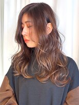 ヘアメイク ミチ 富田店(HAIRMAKE MICHI)&nbsp;【MICHI 富田店　古作蓮】顔周りカット レイヤー ベージュ