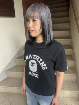 コレットヘアー ザモリオカ(Colette HAIR the MORIOKA) Silver color×black color