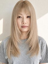 レクタ(recta) 大人20代30代ミルクティーベージュの透明感レイヤーロング