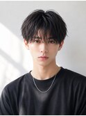 韓国風ナチュラルマッシュシースルー毛流れラウンドマッシュ
