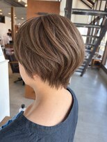 リドル ヘアー 駒生店(Riddle HAIR)&nbsp;白髪をぼかす丸みショートボブ
