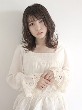 アヌーク トケ(AnouK TOKE) 【AnouK-TOKE-】透け感ロブ×ブラウンベージュ