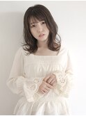 【AnouK-TOKE-】透け感ロブ×ブラウンベージュ