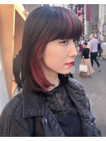 ビヨンドイー(beyond E)&nbsp;バングインナーカラーピンク