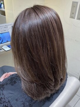 ルー(loup) ピンクベージュ/ハイライト/髪質改善/モーブカラー/天神/大名