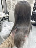 ハイ透明感☆スモーキーグレージュ【池袋.髪質改善.ヘアカラー】