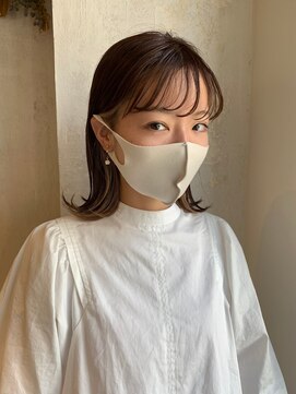 エディ(eddie) 【eddie】外ハネボブ×インナーベージュ