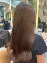 ロンドプランタン 恵比寿(Lond Printemps)&nbsp;ナチュラルベージュカラーの重ためロング美髪　ブルージュ