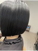 前下がりぱっつんボブ~Black hair~