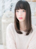 モッズヘア 越谷(mod's hair) 黒髪オリーブグレージュ小顔厚めバングロングc5越谷20代30代40代
