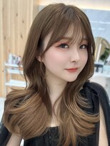 アフロートリノ(AFLOAT Leino)&nbsp;大人可愛い韓国ヘア　レイヤーカット　くびれヘア顔まわりカット