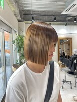 アドア 横浜(ADORE)&nbsp;【ADORE横浜】切りっぱなしボブ×ベージュ