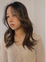 デビュー ヘアーメイク&nbsp;デザインカラー/レイヤーカット/ウェットヘア/オリーブベージュ