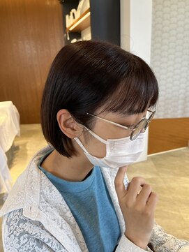 サラビューティーサイト 志免店(SARA Beauty Sight) 【琉希也style】韓国耳掛けボブ／大人カラー
