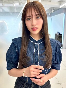 エジョン 八幡山店(Aejon) レイヤーロング/ヘルシースタイル/韓国ヘア/ベビーピンク/調布