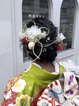 アルファバイオリカ(ALPHA by ORIKA) 成人式シニヨンアレンジ