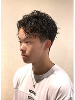 銀座マツナガ 浅草店&nbsp;ナチュラルパーマ メンズパーマ 刈り上げ アップバング