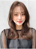 ★くびれヘアデジタルパーマチェリーブラウン