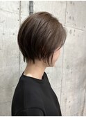 大人ショート　前下がりショート　髪質改善カラー　表参道