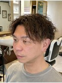 【50代 男性】ロンドンツーブロツイスパ（大宮/バーバー）