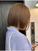 【GEEKS渋谷】切りっぱなしボブ/透明感カラー/アッシュベージュ