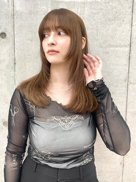 ロンド レグリーズ 立川(Lond leglise) 暗めカラー/韓国風巻き/レイヤーカット/くすみベージュ/立川