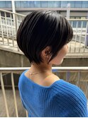 大人可愛いショート20代30代40代50代/丸みショートボブ