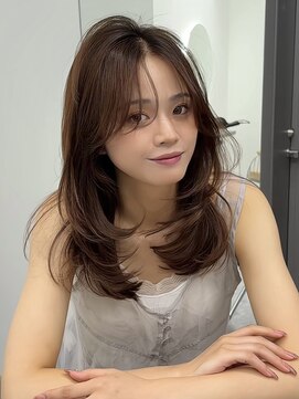 ジュイル ハラジュク(JEWIL HARAJUKU) 流行りの韓国風ミディアムレイヤー/10代20代30代/原宿