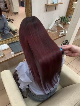 ウィルゴ 原宿(VIRGO) ワインレッドレッド赤チェリーレッドブルルビーレッドカラー赤