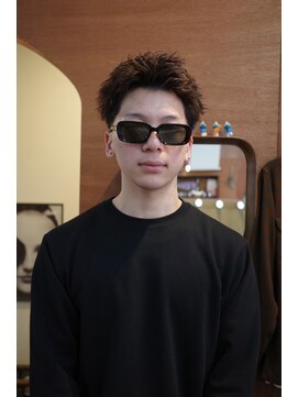 エディ(Edy) メンズスパイキーショート刈り上げジェットモヒカン眉毛カット