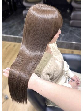 ハピネス クローバー 八木店(Happiness CLOVER) ブリーチなしダブルカラー/ミルクブラウン/髪質改善