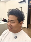 スパイキーショートアクティブショートツーブロック短髪