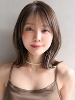 リヤン 表参道(lyann)&nbsp;くせ毛風カール前髪艶感大人可愛い夏うる艶髪美髪くびれヘア