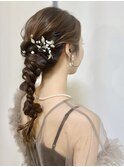 結婚式およばれヘア