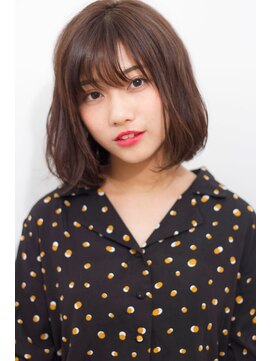 マリアバイアフロート(Maria by AFLOAT) 【添田】切りっぱなしボブワンレン似合わせカットボルドー