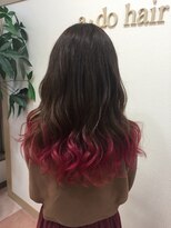 アドゥーヘアー(A do hair) pink gradation