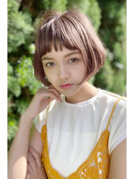 クーエフー(coo et fuu) ラウンド短め前髪、ショートバングのミニマムボブ♪ 大人可愛い