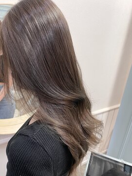 レス 仙台(Less) 【育てる透明感グレーベージュ】髪質改善カラー