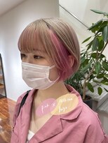 カッツ 元町店(CUT S)&nbsp;ホワイトベージュ×ベビーピンク