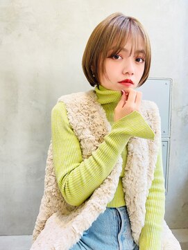 エイミー(Aimee) Aimee 町田　マッシュショート×マロンベージュ