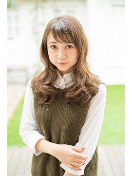 ステージ(STAGE) 大人可愛いココアベージュグレージュカラーボブウルフ黒髪幡ヶ谷