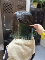 ヴァイス 渋谷店(VAICE) 《推しカラー》ダークグリーン　インナーカラー 