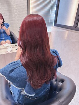 アンドシャルム 心斎橋(&CHALME) チェリーピンク グロスカラー ブリーチなし