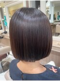 大人のボブ×縮毛矯正