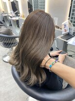 ロンドポレール 北千住(Lond polaire)&nbsp;くびれレイヤーカット×オリーブグレージュ